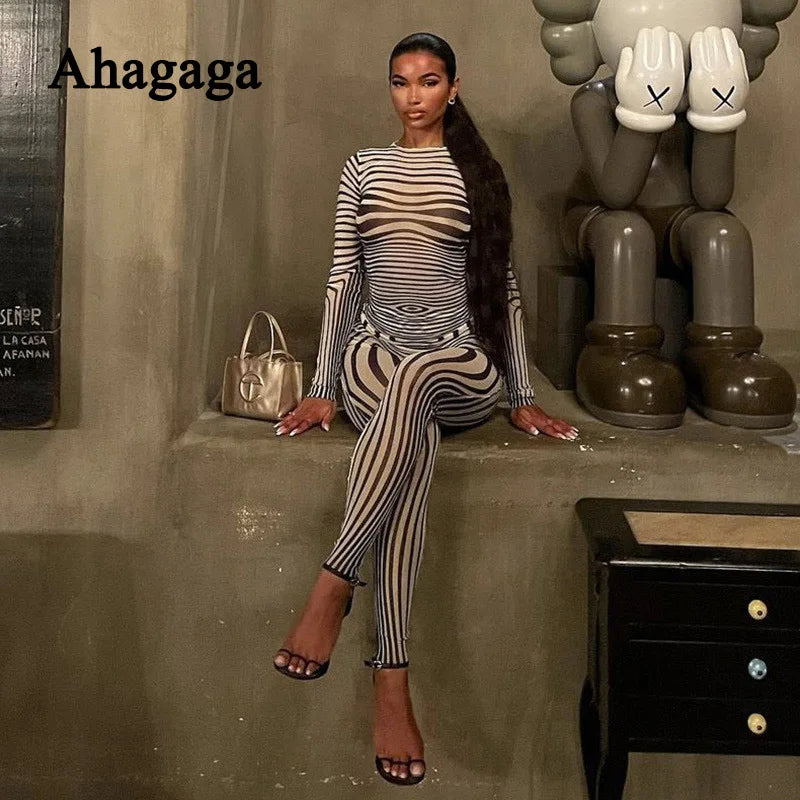 Zebra Mesh Co-ord Set