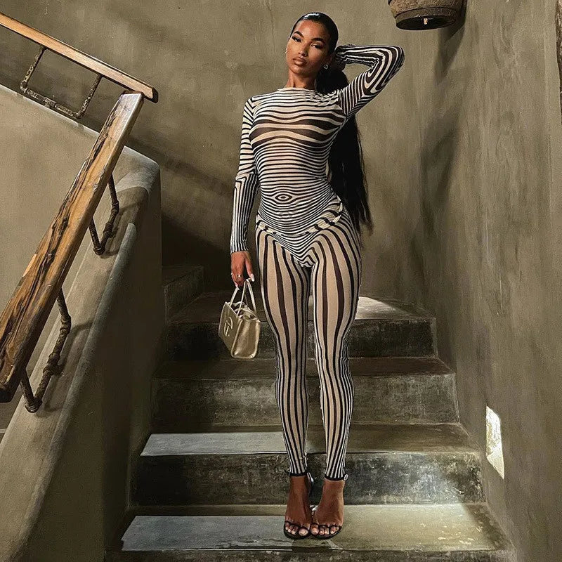 Zebra Mesh Co-ord Set