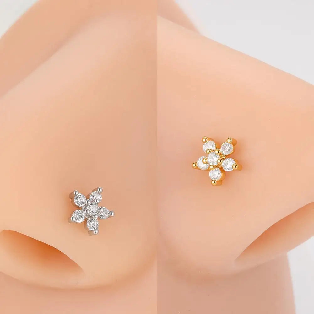 SparkleSteel Nose Jewelry