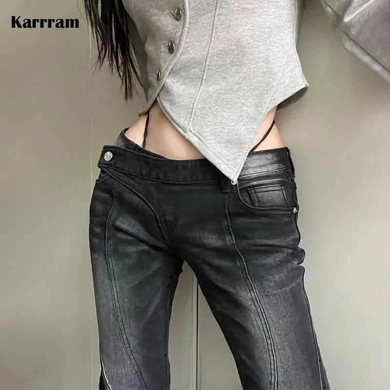 Karrram Noir Flare Jeans