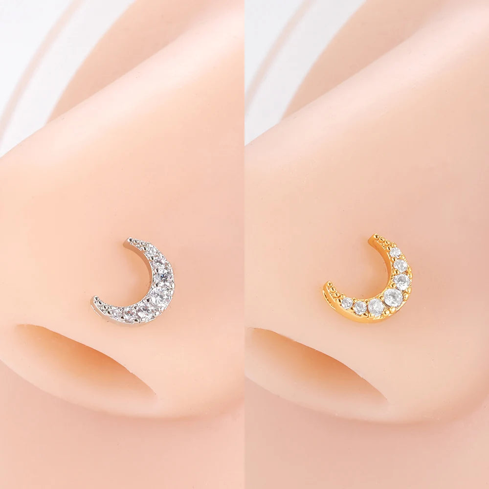 SparkleSteel Nose Jewelry