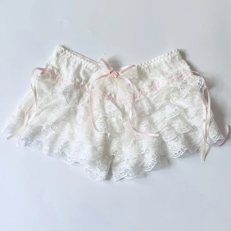 Enchanting Nostalgia Lace Shorts