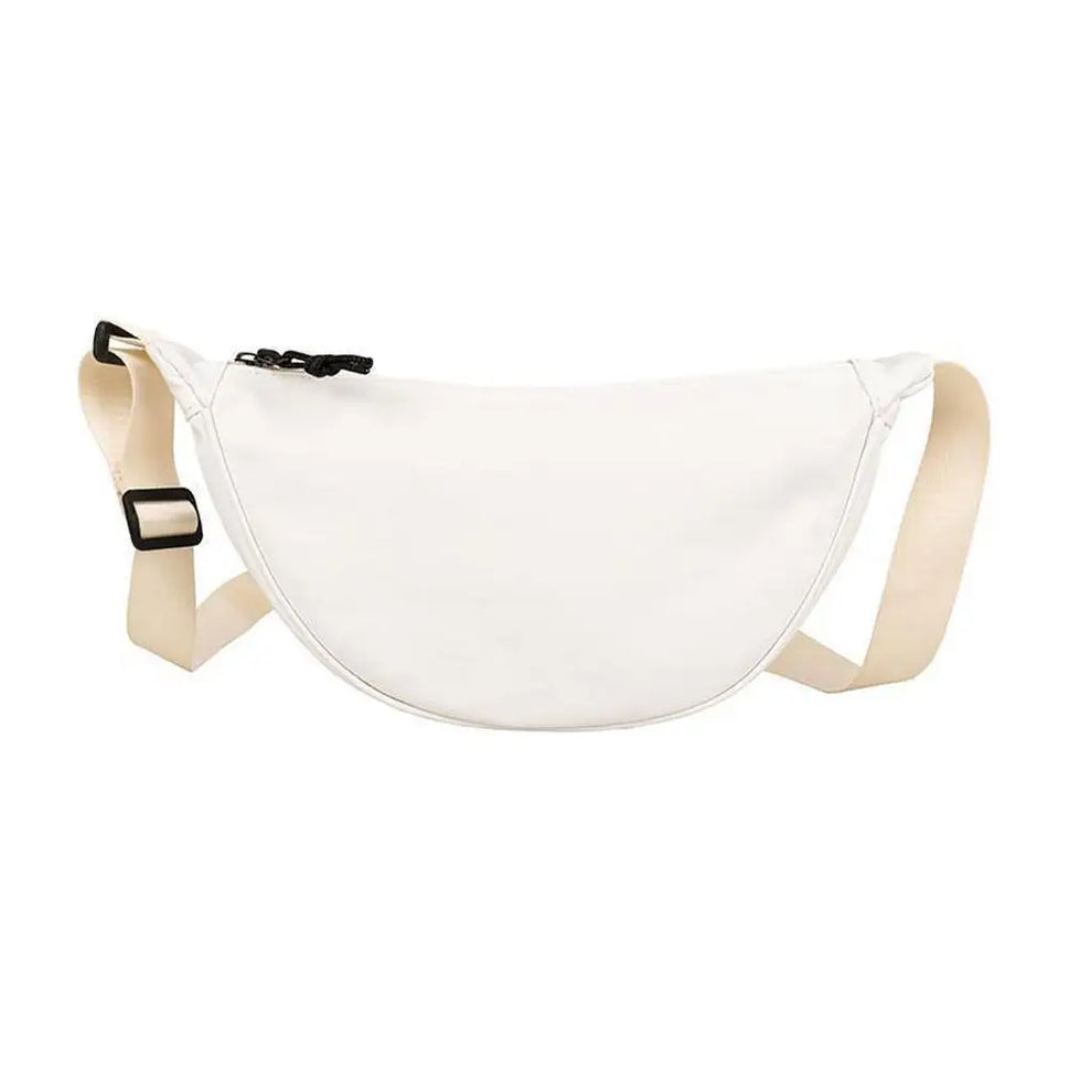 "Luna Crescent Nylon Crossbody Ba