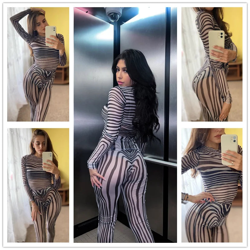 Zebra Mesh Co-ord Set