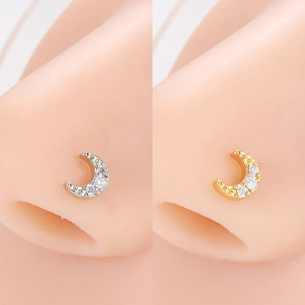 SparkleSteel Nose Jewelry