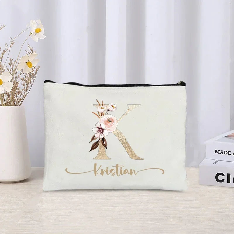 LuxeLetter Makeup Bag