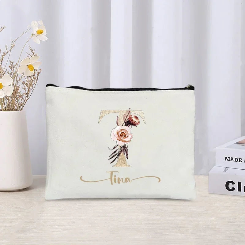 LuxeLetter Makeup Bag