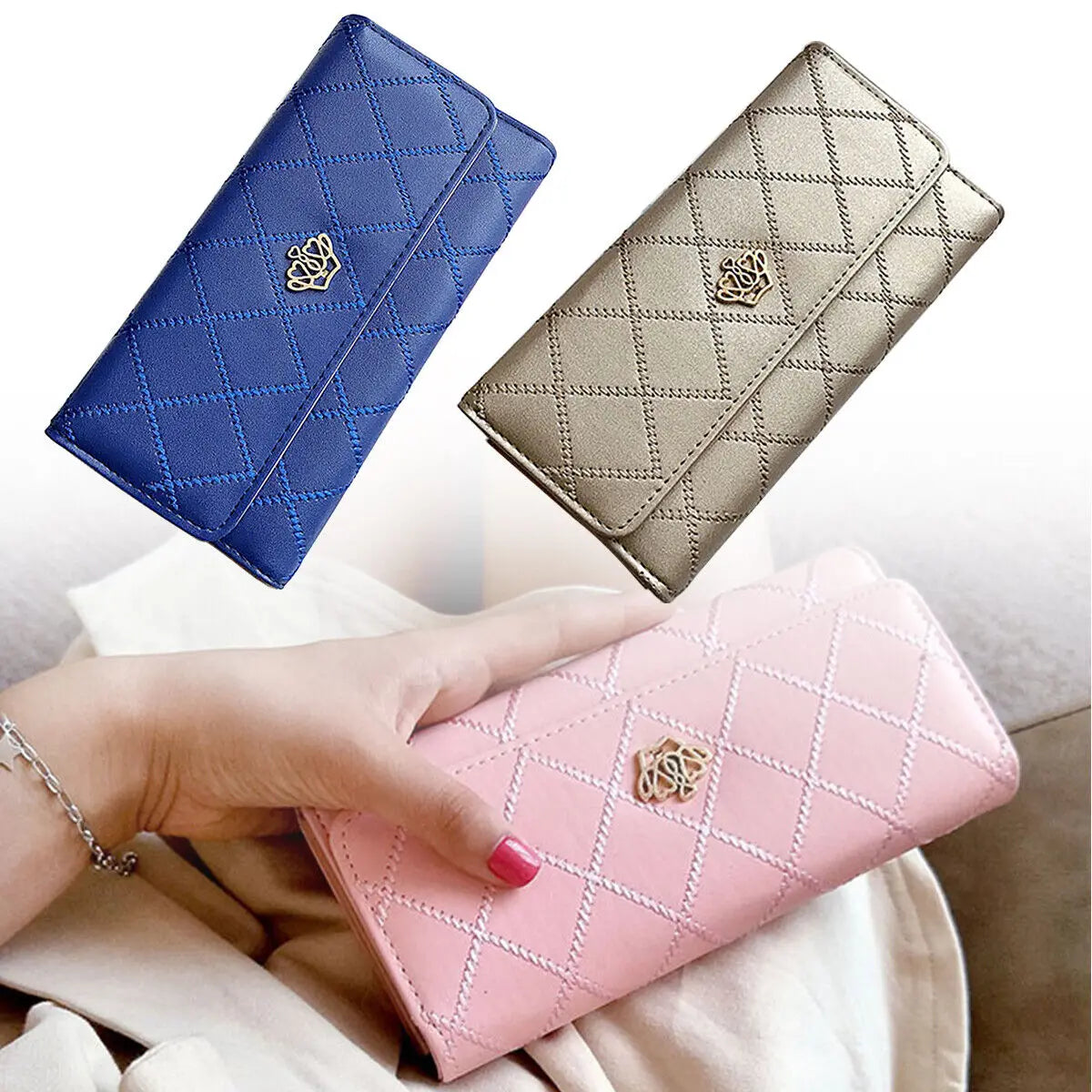 Luxe Diamond Wallet