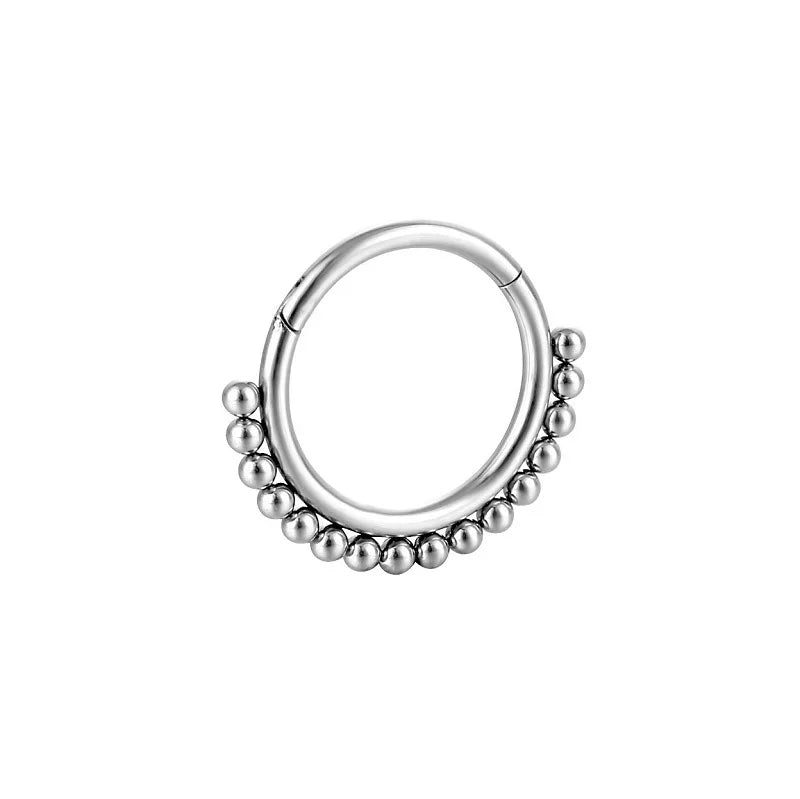 Steel Opal Fusion Nose Ring