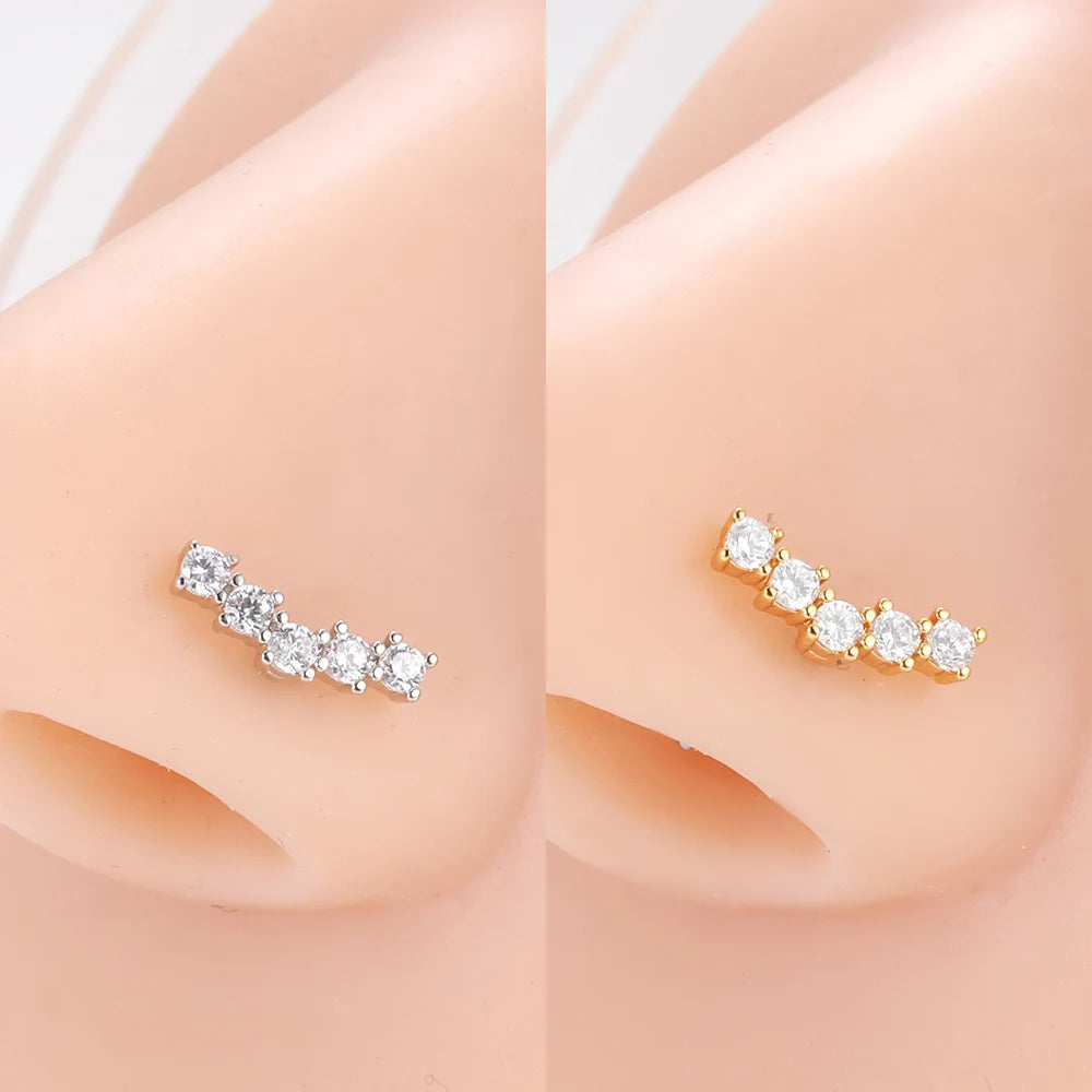 SparkleSteel Nose Jewelry