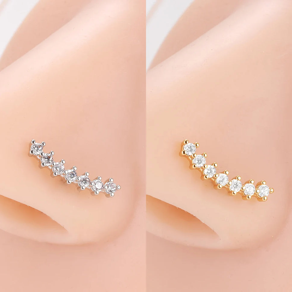 SparkleSteel Nose Jewelry