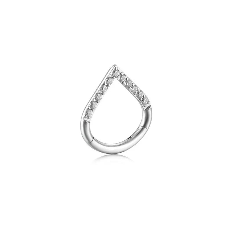 Steel Opal Fusion Nose Ring