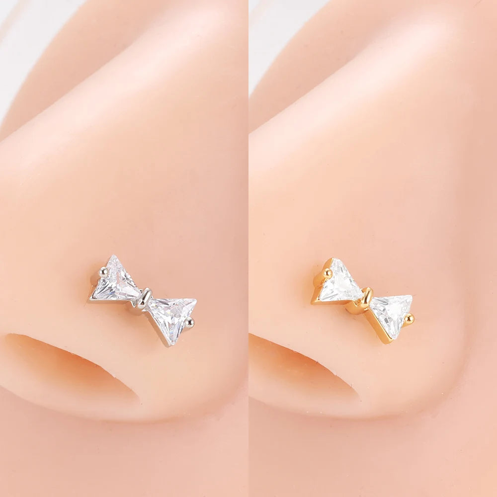 SparkleSteel Nose Jewelry