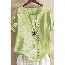 Switch Sunshine Daisy Plus Size Linen Blouse 1 image