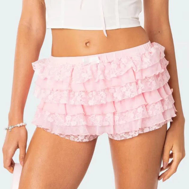 Enchanting Nostalgia Lace Shorts