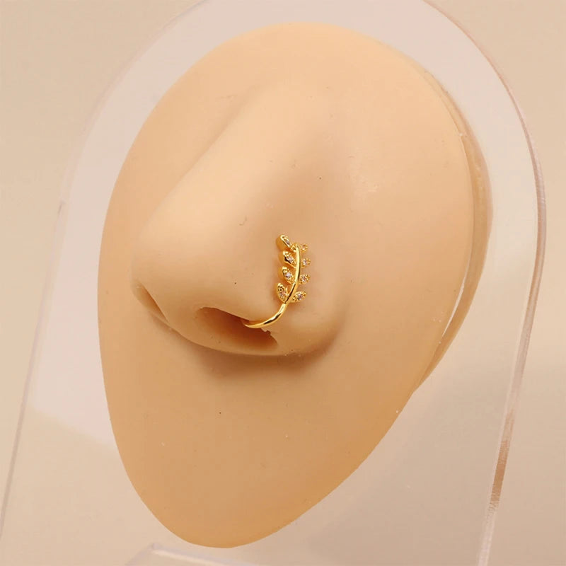 Royal Adornments Clip-On Nose and Ear Cuff Set