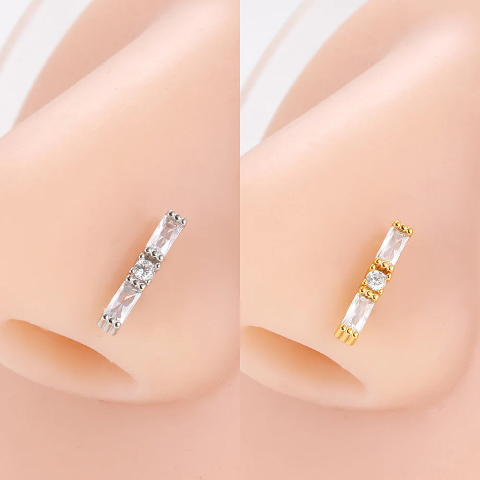 SparkleSteel Nose Jewelry