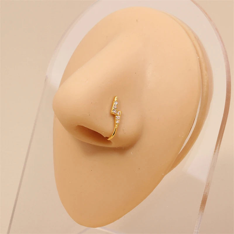 Royal Adornments Clip-On Nose and Ear Cuff Set