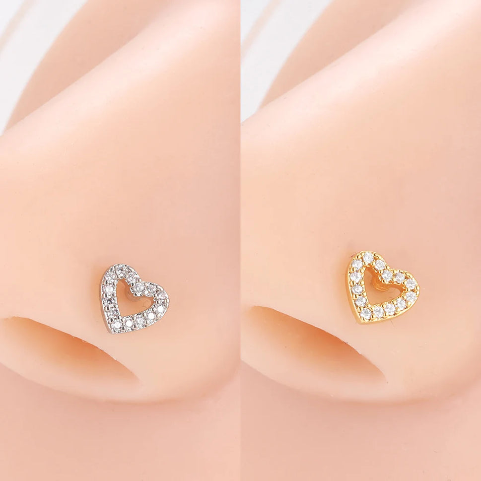 SparkleSteel Nose Jewelry