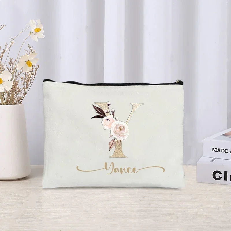 LuxeLetter Makeup Bag