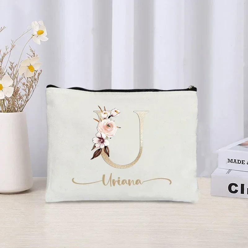 LuxeLetter Makeup Bag