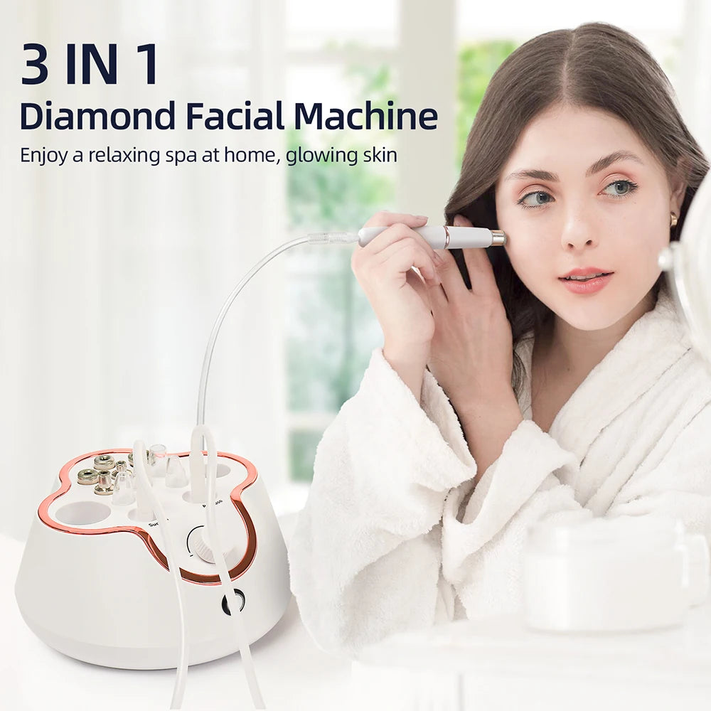 Professional Diamond Microdermabrasion Machine Home Use Facial Peeling Beauty Machine Exfoliation Face Deep Cleaning Skin Care