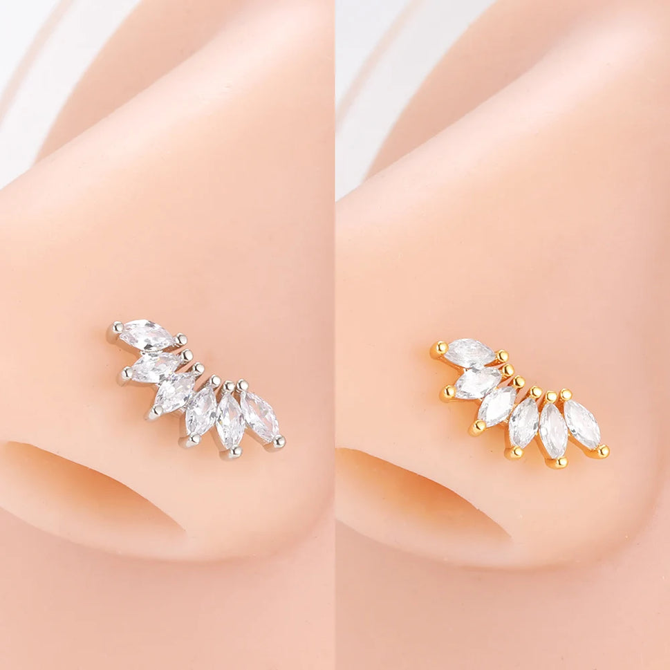 SparkleSteel Nose Jewelry