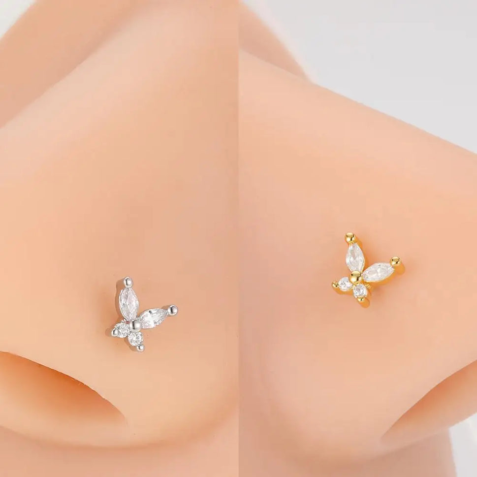 SparkleSteel Nose Jewelry