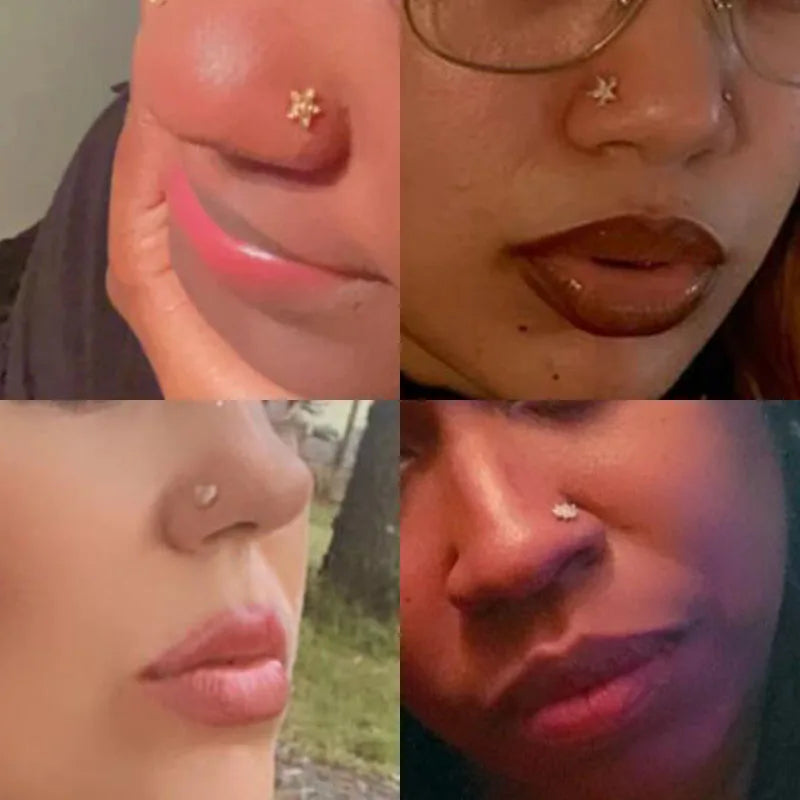 SparkleSteel Nose Jewelry